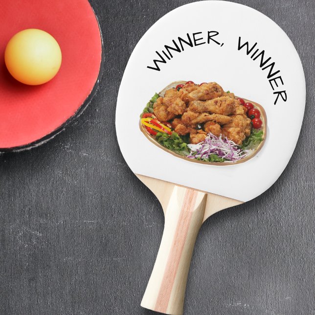Winner Winner Chicken Dinner Funny  Ping Pong Paddle (Creator Uploaded)