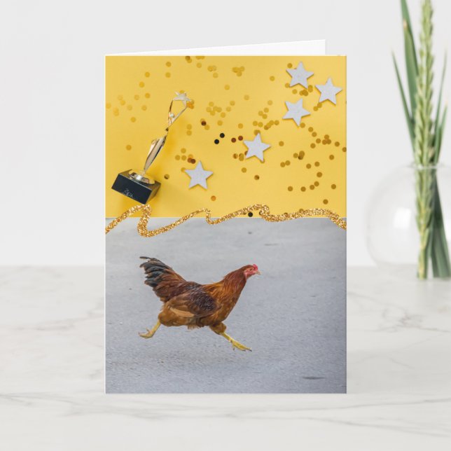 Winner Winner Chicken Dinner Greeting Card (Front)