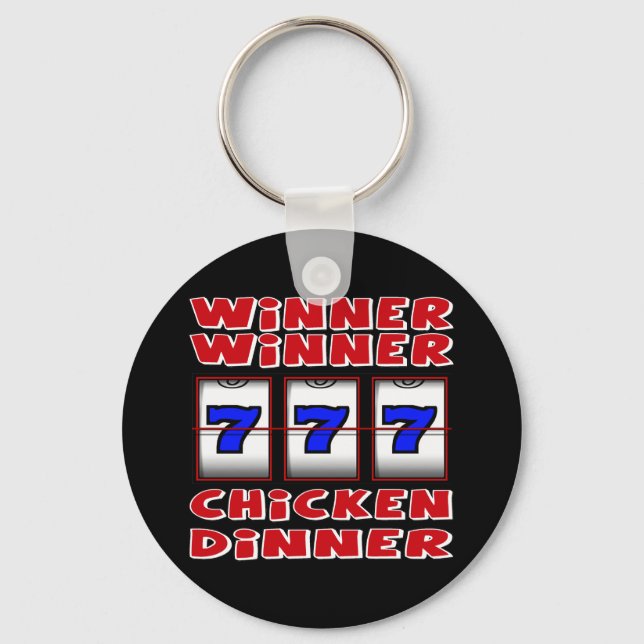 WINNER WINNER CHICKEN DINNER KEY RING (Front)