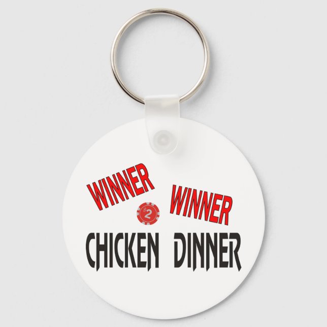 Winner Winner Chicken Dinner Key Ring (Front)