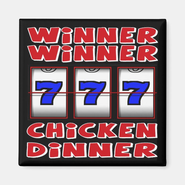 WINNER WINNER CHICKEN DINNER MAGNET (Front)