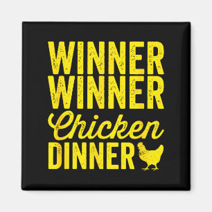 Winner Winner Chicken Dinner Silhouette (dark) Magnet