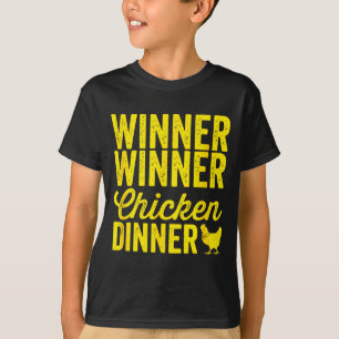 Winner Winner Chicken Dinner Silhouette (dark) T-Shirt