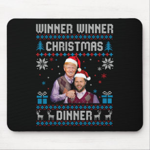 Winner Winner Christmas Dinner Santa Trump Ugly Sw Mouse Pad