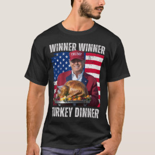 Winner Winner Christmas Dinner Santa Trump Ugly Sw T-Shirt