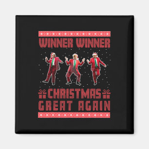 Winner Winner Christmas Great Again Santa Trump Da Magnet