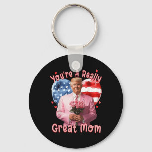Winner Winner Easter Dinner Trump Bunny Easter Key Ring