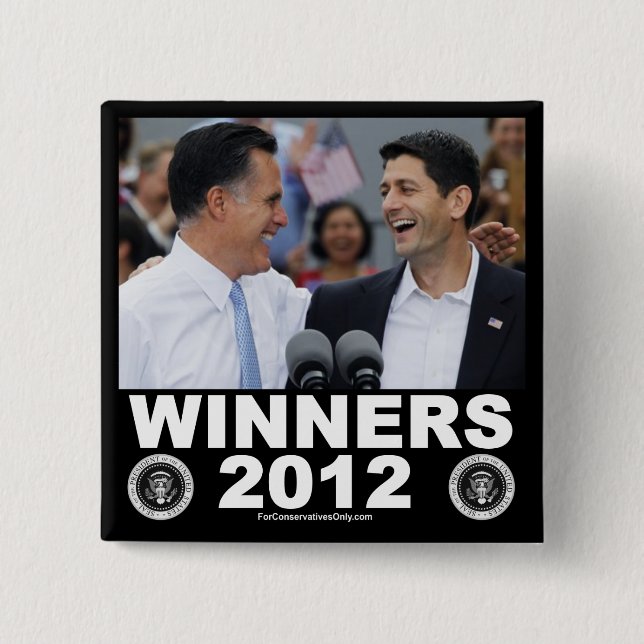 Winners 2012 15 cm square badge (Front)