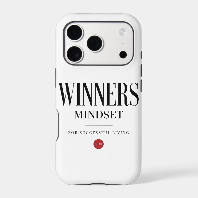 WINNERS MINDSET iPhone 17 Pro Case By JAH TEE Bran (Back)