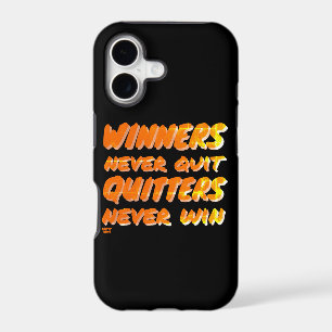 WINNERS NEVER QUIT QUITTERS NEVER WIN motivational