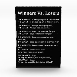 Winners Vs Losers Photo Block
