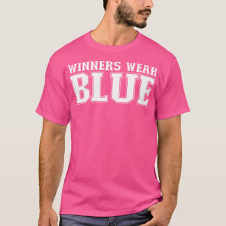 Winners Wear Blue Spirit Wear Team Game Colour War T-Shirt
