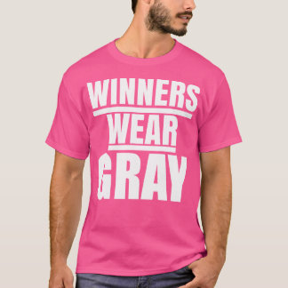 Winners Wear Grey Colour War Camp Team Game Compet T-Shirt