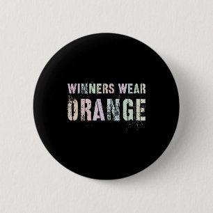 WINNERS WEAR ORANGE Summer Camp Team Colour War Ga 6 Cm Round Badge
