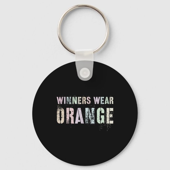 WINNERS WEAR ORANGE Summer Camp Team Colour War Ga Key Ring (Front)