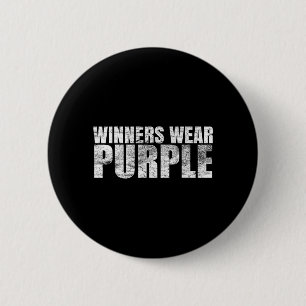 Winners Wear Purple Colour War Camp Team Game 6 Cm Round Badge