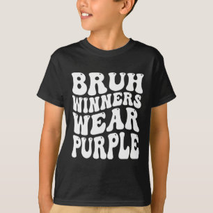 Winners Wear Purple Team Sports Day Game Spirit We T-Shirt