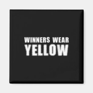 Winners Wear Yellow Colour War Camp Team Game Comp Magnet
