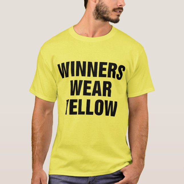 Winners Wear Yellow T-Shirt (Front)