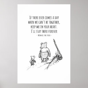 Winnie the Pooh and Piglet Quote Print Nursery
