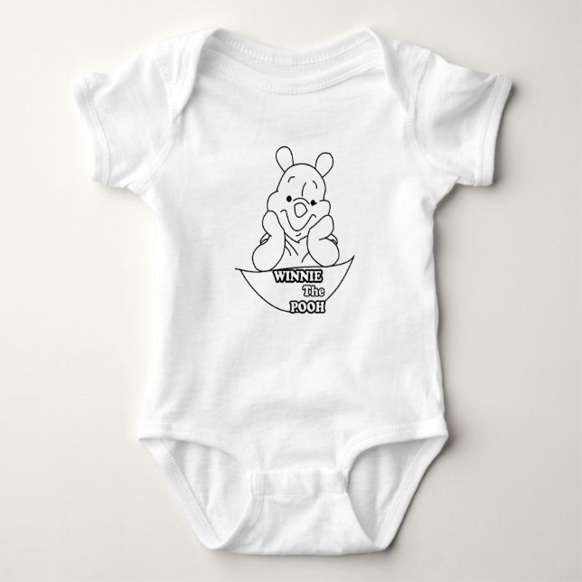 winnie the pooh baby bodysuit (Front)