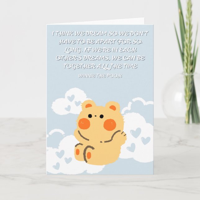 Winnie the Pooh Card (Front)
