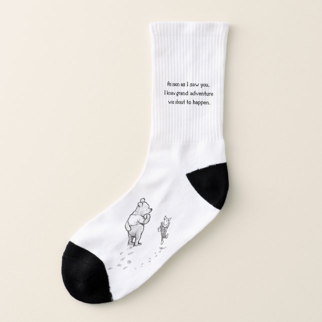 Winnie-the-Pooh "Forever Adventure" Socks (Left Outside)