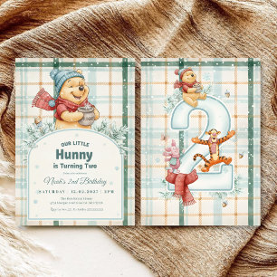 Winnie the Pooh 'Our Little Hunny is Turning Two'  Invitation