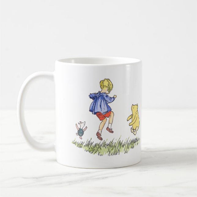 Winnie The Pooh- Practice Jumps Coffee Mug (Left)