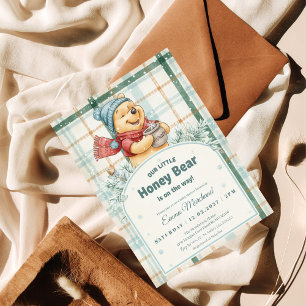 Winnie the Pooh Winter Wonderland Baby Shower Invitation