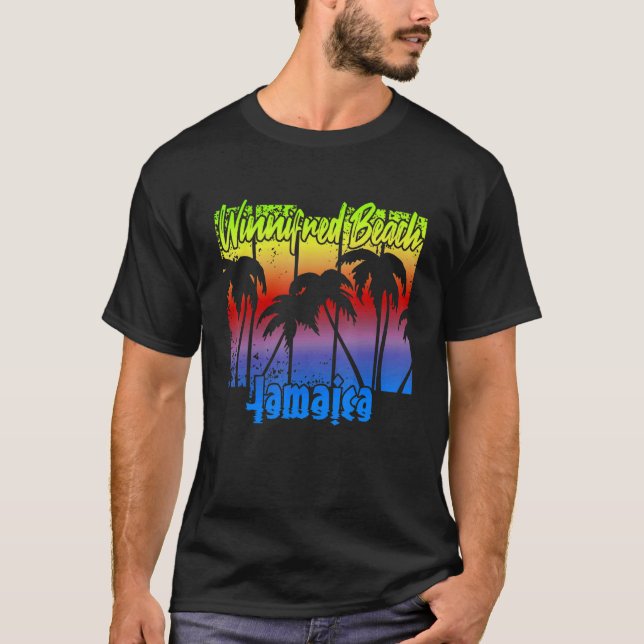 Winnifred Beach Jamaica T-Shirt (Front)