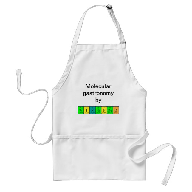 Winnifred periodic table name apron (Front)