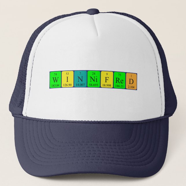 Winnifred periodic table name hat (Front)