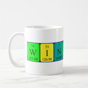 Winnifred periodic table name mug
