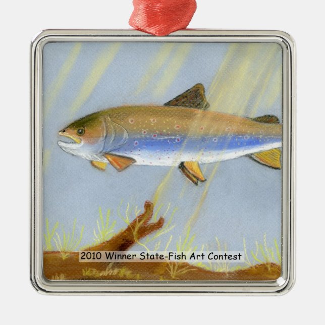 Winning Art By C. Nudo Grade 6 Metal Tree Decoration (Front)