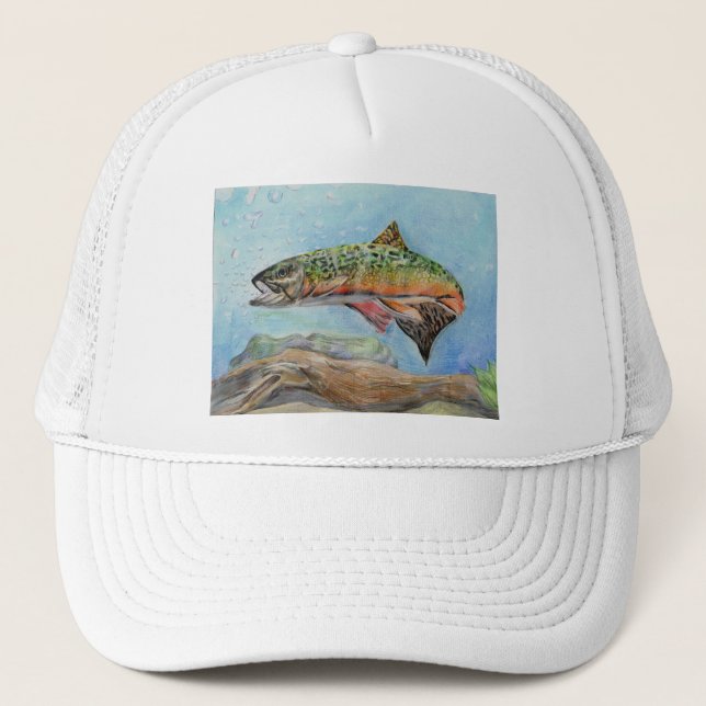 Winning Art By J. Choi Grade 9 Trucker Hat (Front)