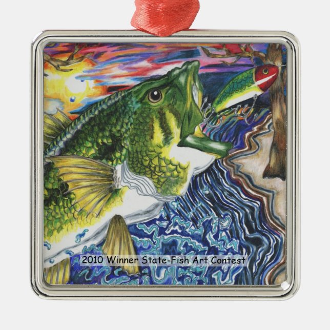 Winning Art By J. Skipper Grade 10 Metal Tree Decoration (Front)