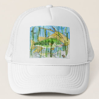 Winning artwork by C. Durler, Grade 6 Trucker Hat