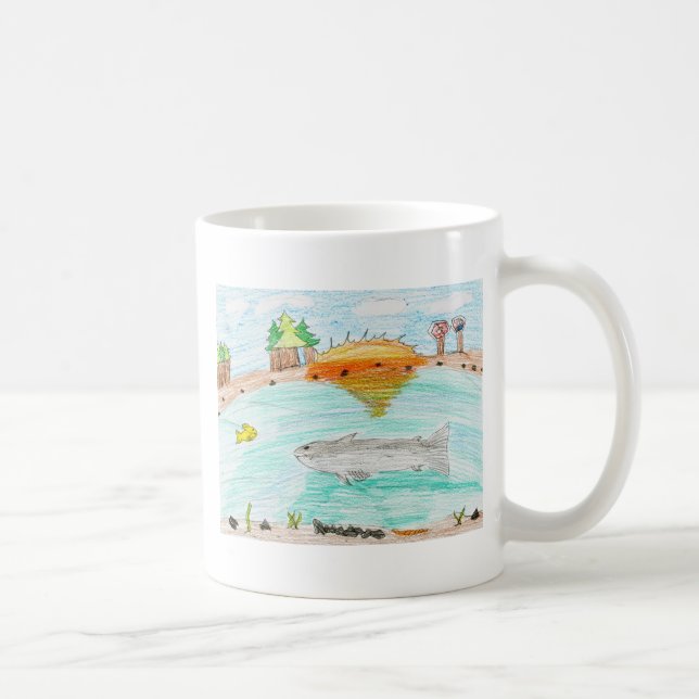 Winning artwork by C. Rousseau, Grade 4 Coffee Mug (Right)