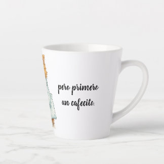 winning cat latte mug