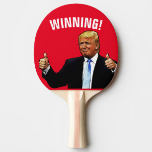 WINNING! DONALD TRUMP PING PONG PADDLE