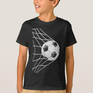 Winning Goal Soccer Byll Inside Net, Cool Soccer P T-Shirt