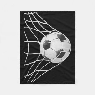 Winning Goal Soccer Ll Inside Net, Cool Soccer Pla Fleece Blanket