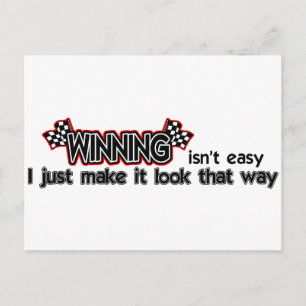 Winning Isn't Easy Postcard
