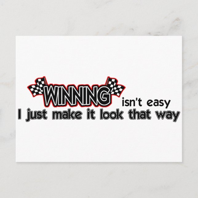 Winning Isn't Easy Postcard (Front)