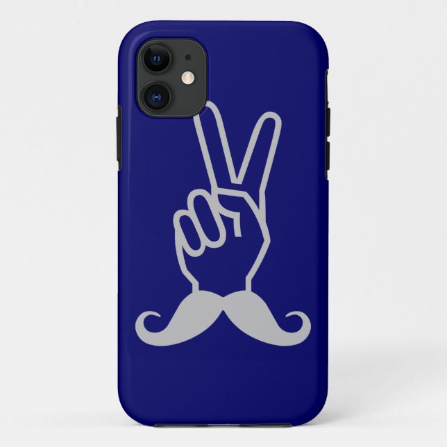 Winning Moustache custom colour iPhone case (Back)
