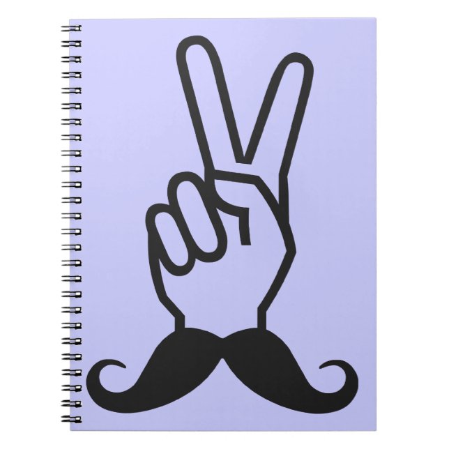 Winning Moustache custom colour notebook (Front)