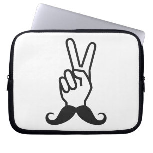 Winning Moustache custom laptop sleeve