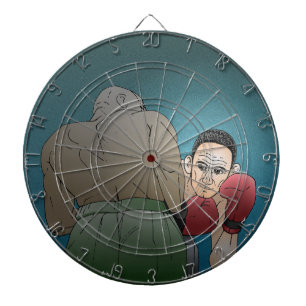 Winning or Losing Boxing Match Dartboard
