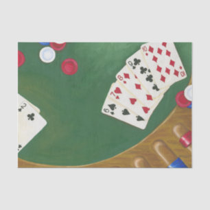 Winning Poker Hand Six Through Ten Tissue Paper